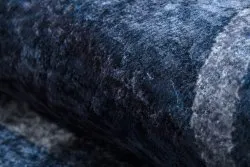 Tapis lavable MIRO 51805.802 Géométrique, treillis antidérapant - bleu