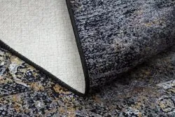 Tapis lavable MIRO 51453.805 Rosette, vintage antidérapant - gris
