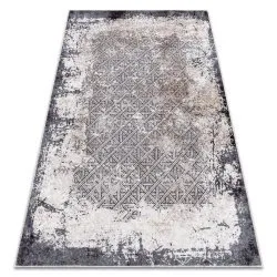 Tapis lavable MIRO 51864.804 Vintage, treillis antidérapant - gris