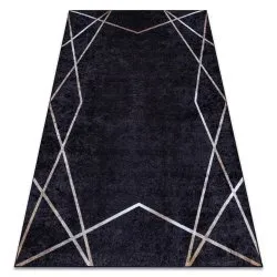 Tapis lavable MIRO 51233.811 Géométrique antidérapant - noir