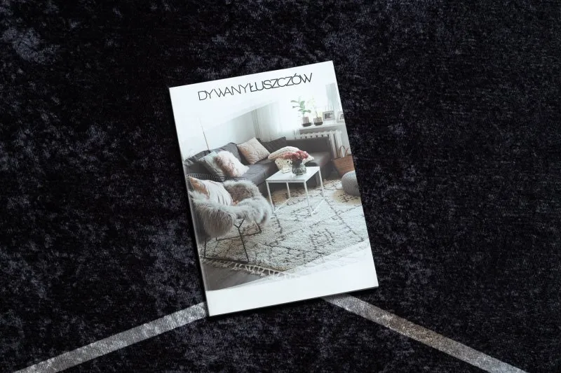 Tapis lavable MIRO 51233.811 Géométrique antidérapant - noir