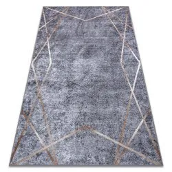 Tapis lavable MIRO 51233.809 Géométrique antidérapant - gris