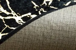 Tapis lavable MIRO 11111.2106 Marbre, glamour antidérapant - noir / or