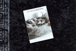 Tapis lavable MIRO 51223.807 Marbre, grec antidérapant - noir / blanc