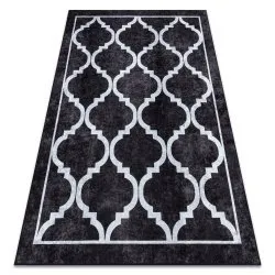 Tapis lavable MIRO 51639.806 Treillis antidérapant - noir