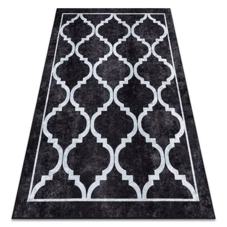 Tapis lavable MIRO 51639.806 Treillis antidérapant - noir
