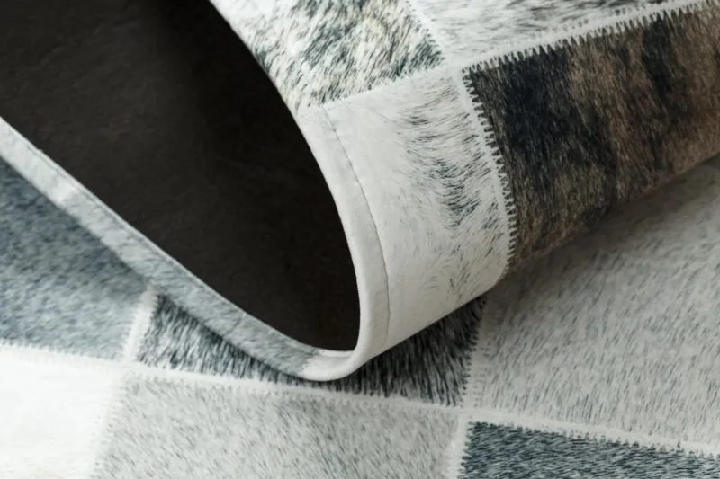 Dywan PATCHWORK 21716 beż - Skóra bydlęca