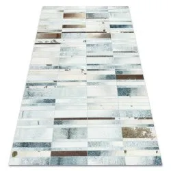 Tapis PATCHWORK 21717 beige - Peau de vache, planches