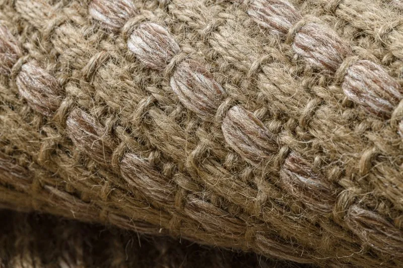 Dywan JUTE 3652 ciemny beż jednolity - jutowy, płaskotkany, frędzle