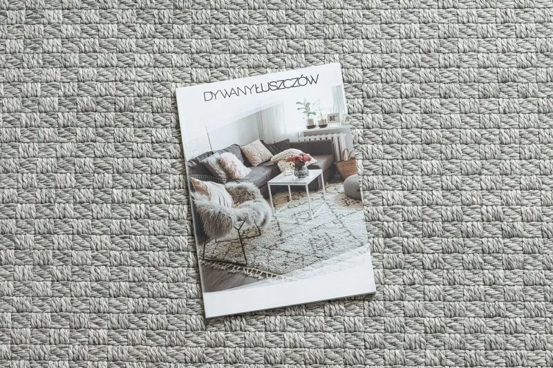 Tapis ORIGI 3661 gris - ficelle SISAL tissée à plat