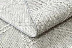 Dywan JERSEY 19241 szary - Romby, geometryczny pętelkowy, strukturalny BOHO
