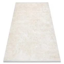 Tapis moderne DUKE 51541 crème - Géométrique, structuré, très doux, franges