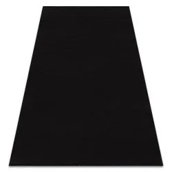 Tapis de lavage moderne LINDO noir, antidérapant, shaggy
