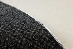 Tapis de lavage moderne LINDO crème, antidérapant, shaggy