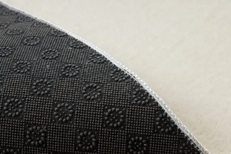 Tapis de lavage moderne LINDO crème, antidérapant, shaggy