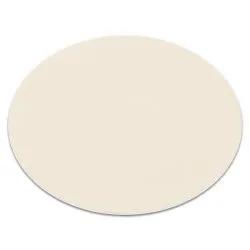 Tapis de lavage moderne LINDO cercle crème, antidérapant, shaggy