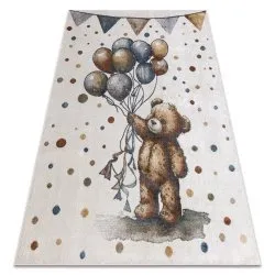 Tapis BONO 9614 Ours, des ballons crème / gris clair