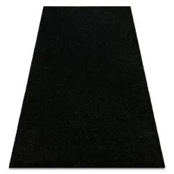 Tapis BUENOS 6649 shaggy uni, couleur unique noir