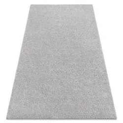 Tapis BUENOS 7005 shaggy uni, couleur unique argent