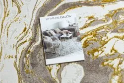 Dywan BLISS Z162AZ173 złoty / krem - Abstrakcja, nowoczesny, strukturalny 