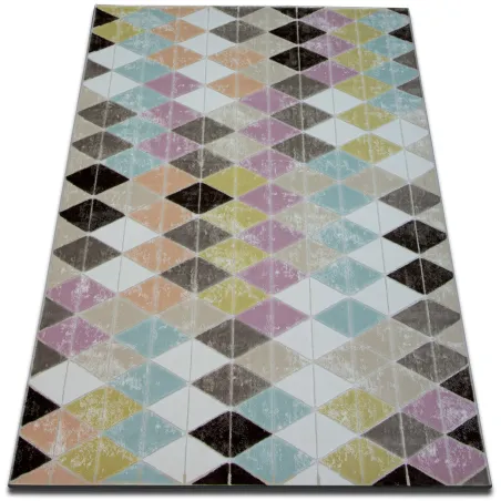 Tapis acrylique de couleur poudre, tapis moderne pour le salon
