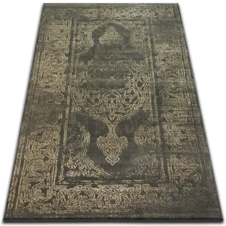 Tapis DROP JASMINE 456 en couleur Vizon et beige foncé, tapis moderne