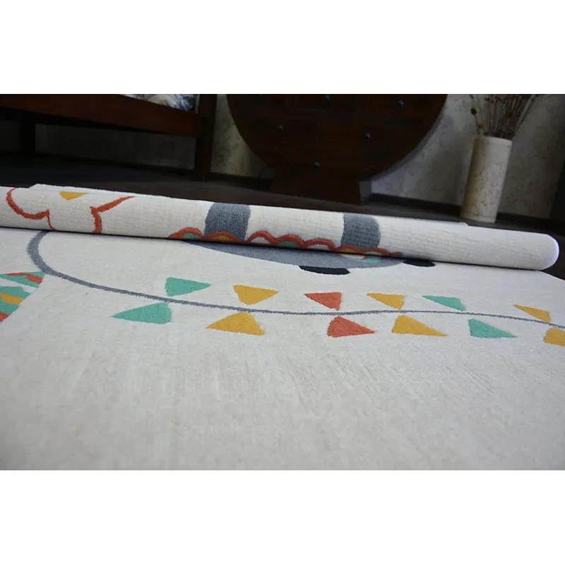 Tapis moderne dans des teintes pastel, parfait pour salons ou chambres