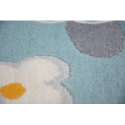Tapis idéal pour le salon ou la chambre d'enfants, en teintes pastel