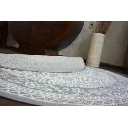 Tapis rond en vitrail, parfait pour une chambre d'enfant ou un salon