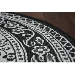 Tapis rond en sisal, idéal pour le jardin et la terrasse