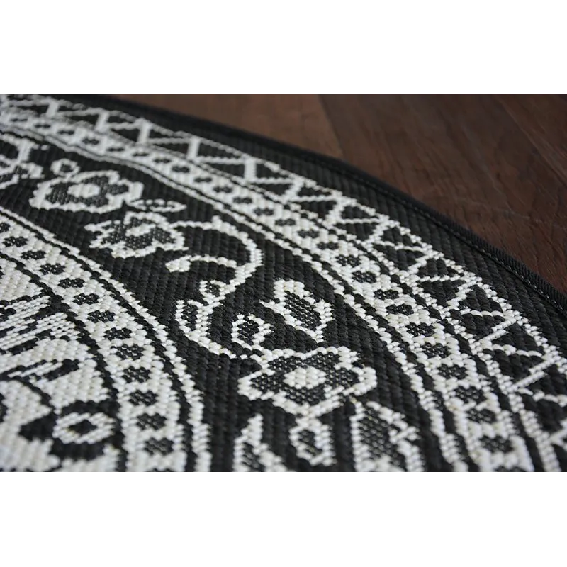 Tapis rond en sisal, idéal pour le jardin et la terrasse