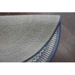 Tapis circulaire en sisal, style coloré, accessoire décoratif