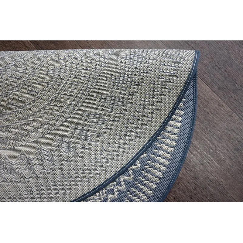 Tapis circulaire en sisal, style coloré, accessoire décoratif