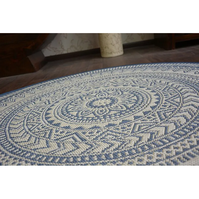 Tapis circulaire en sisal, idéal pour le jardin ou la terrasse