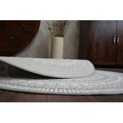 Tapis rond en sisal, idéal pour les chambres d'enfants