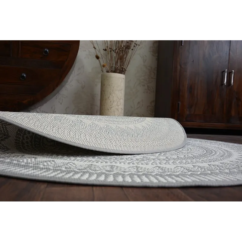 Tapis rond en sisal, idéal pour les chambres d'enfants