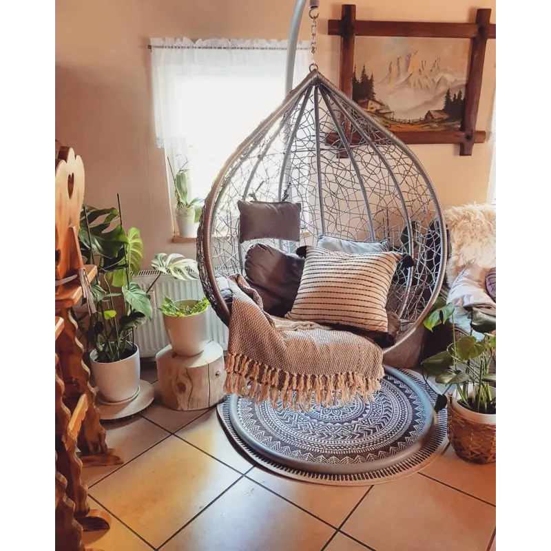Tapis rond de couleur naturelle, parfait pour le salon, Tapis Sisal Tissé À Plat