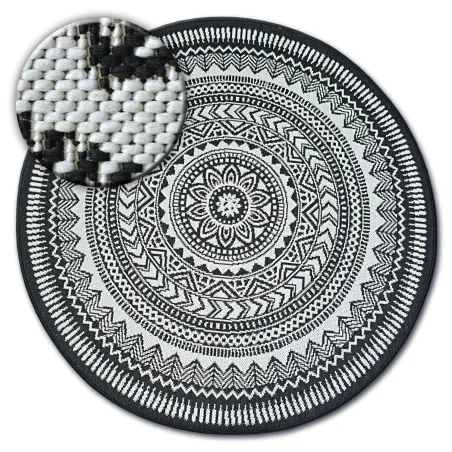 Tapis rond en sisal, élégant et durable, parfait pour le salon