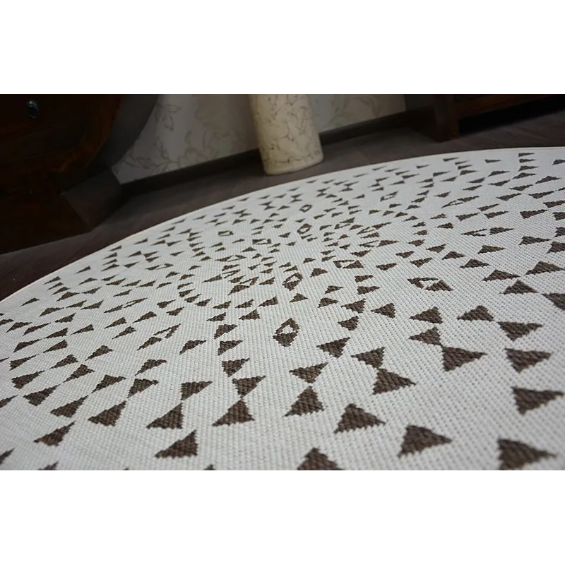 Tapis circulaire en sisal de couleur naturelle, ajout élégant à votre intérieur