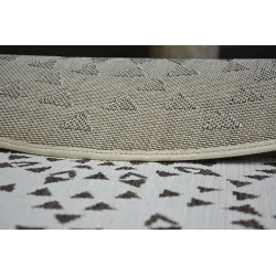 Tapis rond en sisal, parfait pour le jardin ou la terrasse