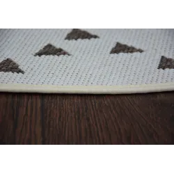 Tapis en sisal avec motif vitrail, idéal pour la chambre d'enfant