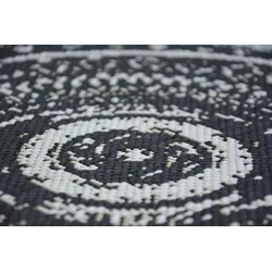 Tapis rond en sisal, idéal pour le jardin, élégant et durable