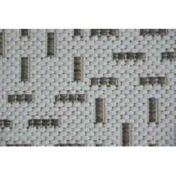 Tapis en sisal crème et marron, idéal pour embellir votre intérieur