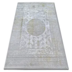 Tapis ACRYLIQUE VALENCIA 2328 ORNAMENT gris claire / moutarde