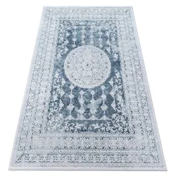Tapis ACRYLIQUE VALENCIA 2328 ORNAMENT bleu / ivoire