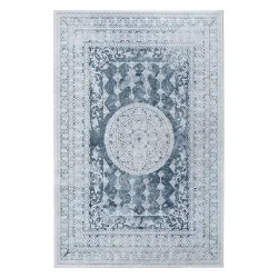 Tapis moderne VALENCIA 2328 bleu, parfait pour le salon contemporain