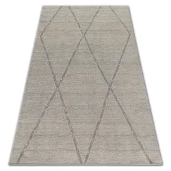 Tapis SOFT 8033 LOSANGES ETNO crème / marron clair