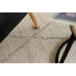 Tapis ethnique crème, parfait pour chambre ou chambre d'enfant