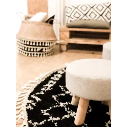 Tapis doux avec franges, parfait pour la chambre ou le salon