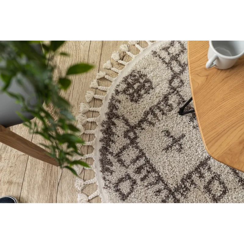 Tapis doux shaggy avec franges, confortable pour la chambre